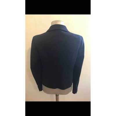 Pre-owned Prada Wool Blazer In Navy