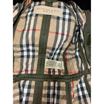 Pre-owned Burberry Khaki Coat