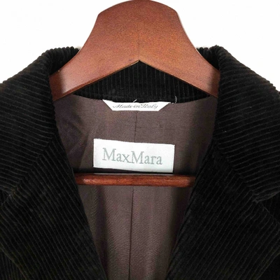 Pre-owned Max Mara Black Cotton Jacket
