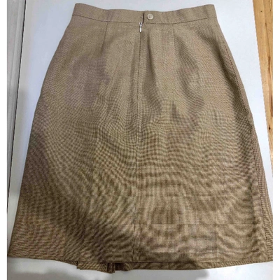 Pre-owned Paul & Joe Wool Mid-length Skirt In Beige