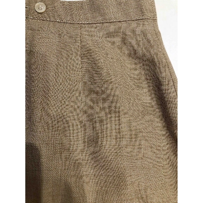 Pre-owned Paul & Joe Wool Mid-length Skirt In Beige