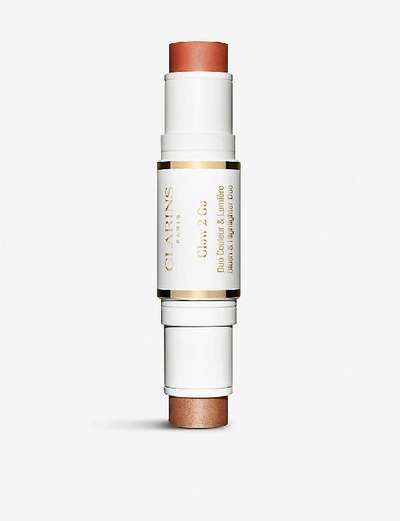 Shop Clarins Glow-to-go Highlighter Stick 4.5g In 02
