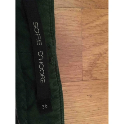 Pre-owned Sofie D'hoore Trousers In Green