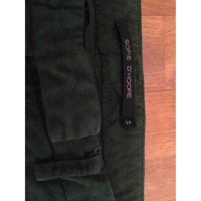 Pre-owned Sofie D'hoore Trousers In Green