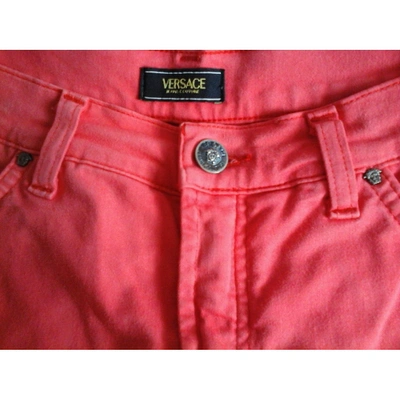 Pre-owned Versace Jeans Straight Pants In Other