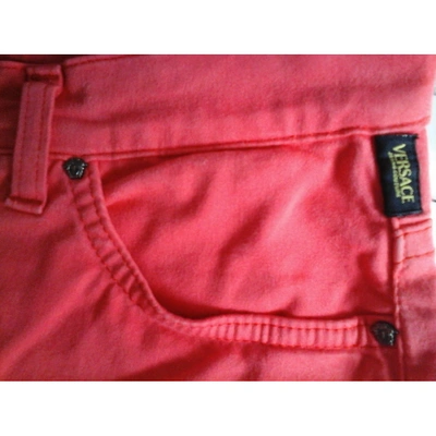 Pre-owned Versace Jeans Straight Pants In Other
