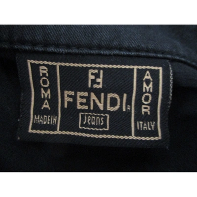 Pre-owned Fendi Black Cotton Jacket