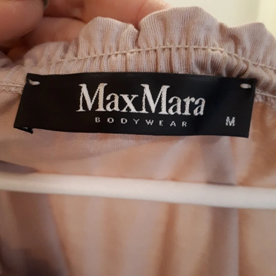 Pre-owned Max Mara Silk Blouse In Beige