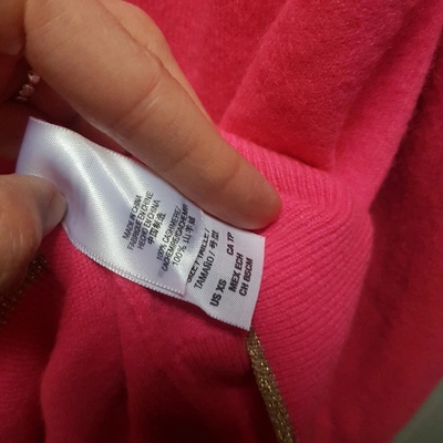 Pre-owned Juicy Couture Cashmere Jumper In Pink