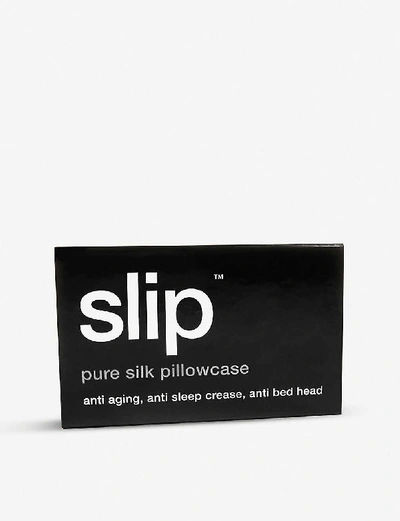 Slip Black Queen Silk Pillowcase 51x76cm In Black