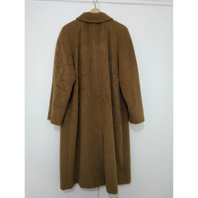 Pre-owned Krizia Wool Coat In Camel