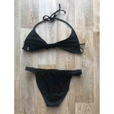 Pre-owned Burberry Two-piece Swimsuit In Black