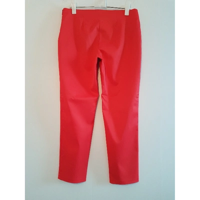Pre-owned Blumarine Trousers In Red