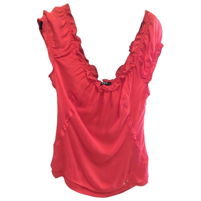 Pre-owned Costume National Silk Blouse In Red