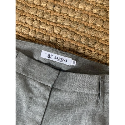 Pre-owned Barena Venezia Wool Straight Pants In Grey