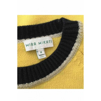 Pre-owned Mira Mikati Yellow Wool Knitwear
