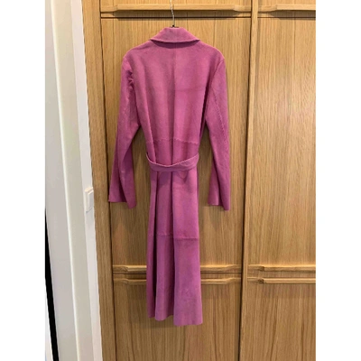 Pre-owned Stine Goya Purple Suede Coat