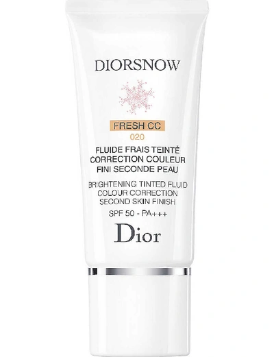 Shop Dior Snow Brightening Tinted Fluid Colour Correction Second Skin Finish Spf50 Pa++++ 30ml