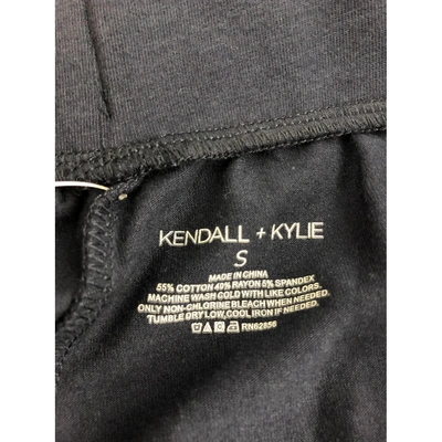 Pre-owned Kendall + Kylie Trousers In Navy