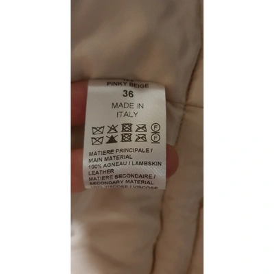 Pre-owned Chloé Ecru Mongolian Lamb Coat