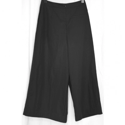 Pre-owned Christian Wijnants Black Cotton Trousers