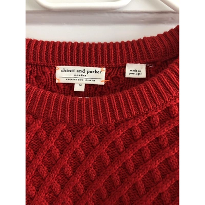 Pre-owned Chinti & Parker Wool Jumper In Red