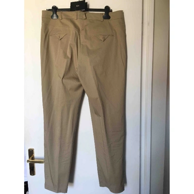 Pre-owned Hugo Boss Straight Pants In Beige