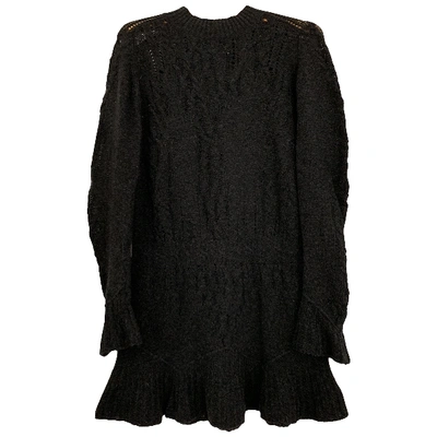 Pre-owned Theyskens' Theory Wool Mid-length Dress In Anthracite