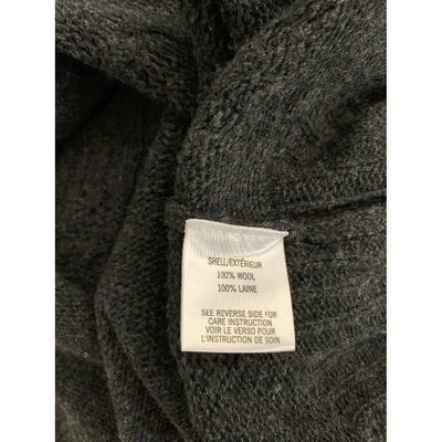 Pre-owned Theyskens' Theory Wool Mid-length Dress In Anthracite
