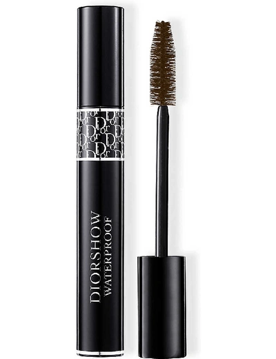 Shop Dior Show Waterproof Mascara 11.5ml In Chestnut