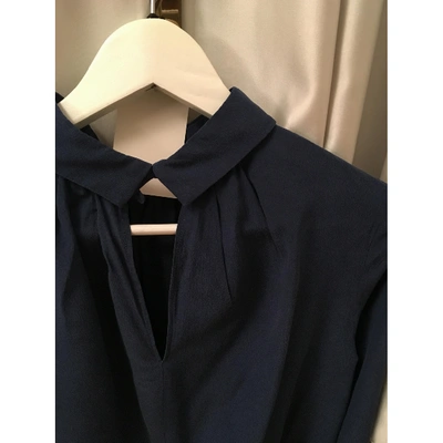 Pre-owned Tara Jarmon Silk Shirt In Blue