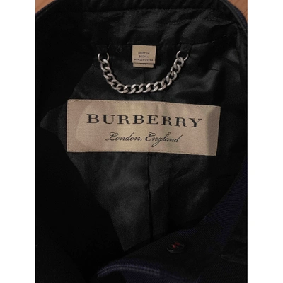 Pre-owned Burberry Short Waistcoat In Navy