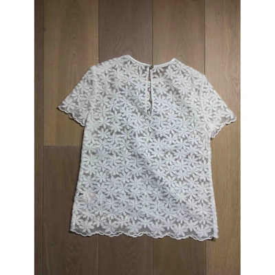 Pre-owned Kate Spade White Polyester Top