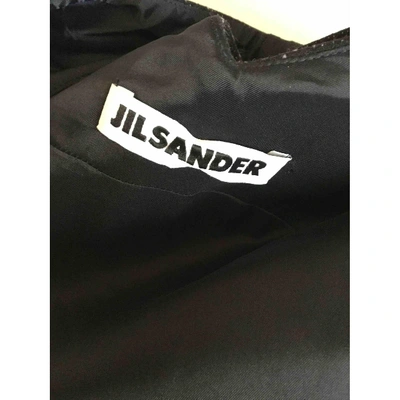 Pre-owned Jil Sander Wool Mid-length Dress In Grey