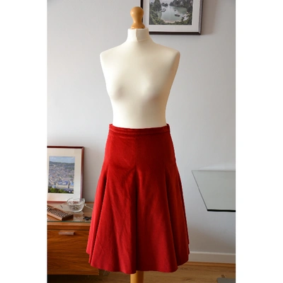 Pre-owned Moschino Cheap And Chic Mid-length Skirt In Red