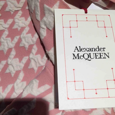 Pre-owned Alexander Mcqueen Wool Mini Short In Pink