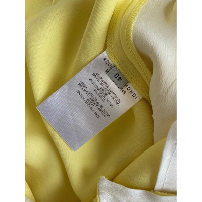 Pre-owned Aquilano Rimondi Straight Pants In Yellow