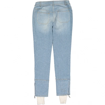 Pre-owned Dior Blue Cotton Jeans