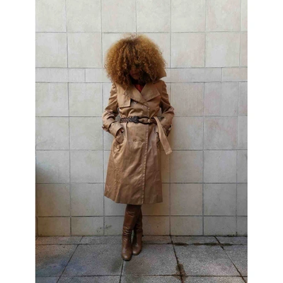 Pre-owned Gucci Beige Cotton Trench Coat