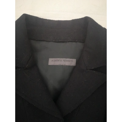 Pre-owned Alberta Ferretti Black Wool Jacket