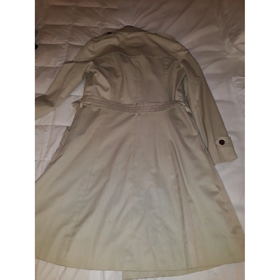 Pre-owned Aquascutum Trench Coat In Beige