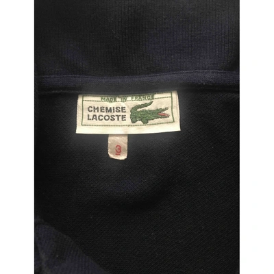 Pre-owned Lacoste Blue Cotton Top