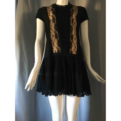 Pre-owned Manoush Lace Maxi Dress In Black