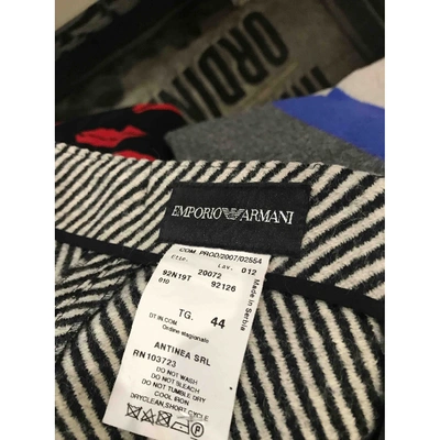 Pre-owned Emporio Armani Wool Mid-length Skirt In Multicolour