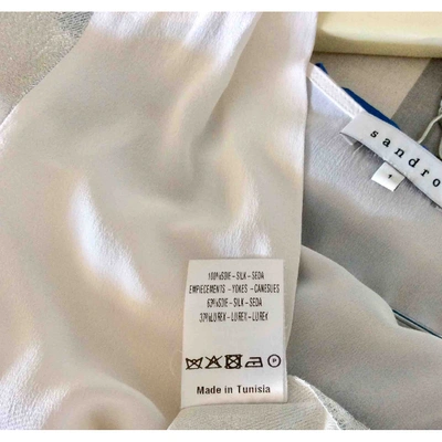 Pre-owned Sandro White Silk  Top