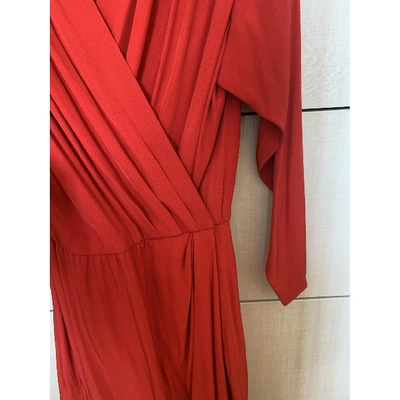 Pre-owned Saint Laurent Mid-length Dress In Red