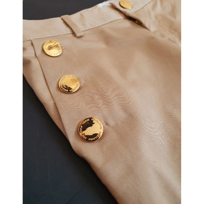 Pre-owned Designers Remix Trousers In Beige