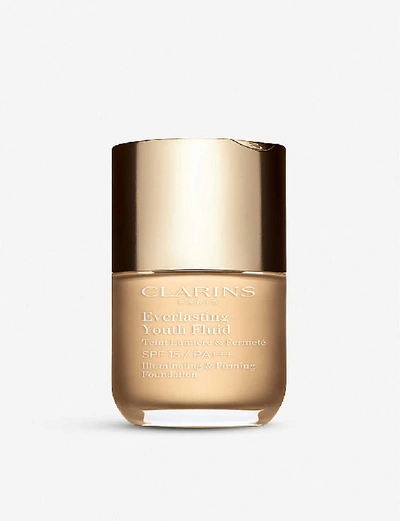 Shop Clarins Everlasting Youth Fluid Foundation 30ml In 100.5