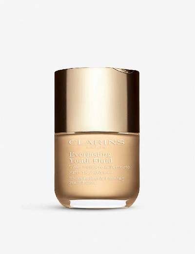 Shop Clarins 100.5 Everlasting Youth Fluid Foundation 30ml