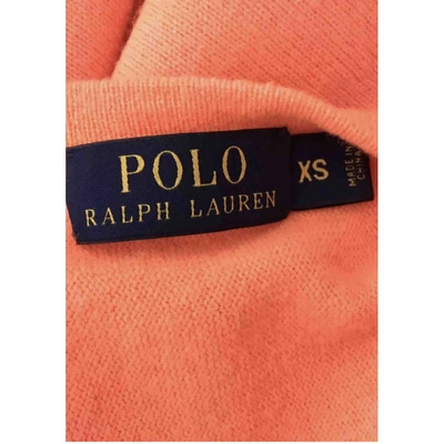Pre-owned Polo Ralph Lauren Cashmere Jumper In Orange